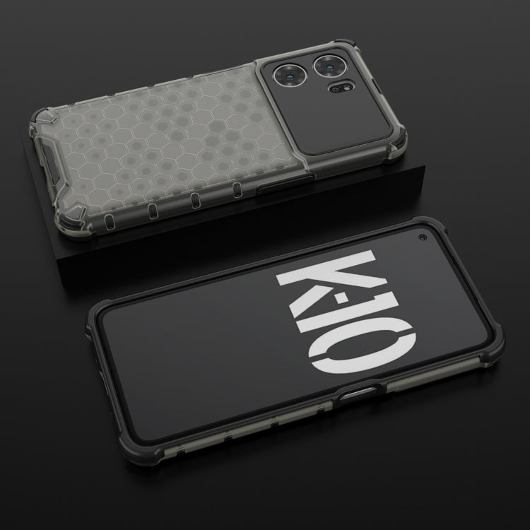 For OPPO K10 5G China Shockproof Honeycomb PC + TPU Phone Case