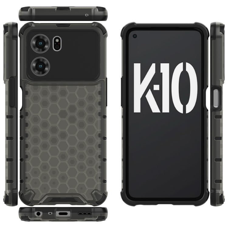 For OPPO K10 5G China Shockproof Honeycomb PC + TPU Phone Case