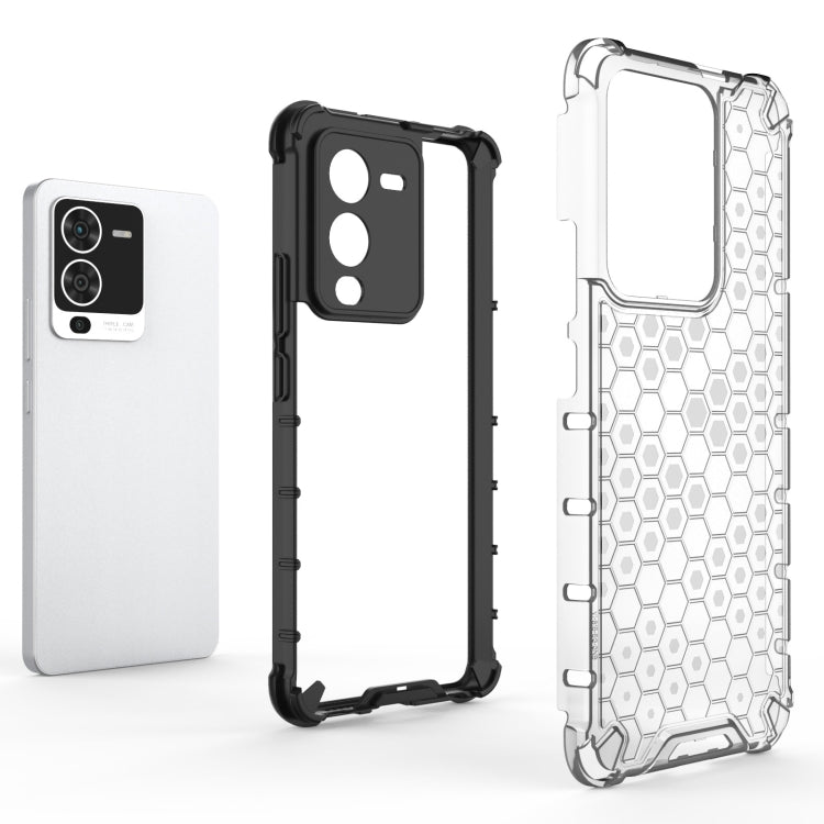 For vivo S15 5G China Shockproof Honeycomb PC + TPU Phone Case