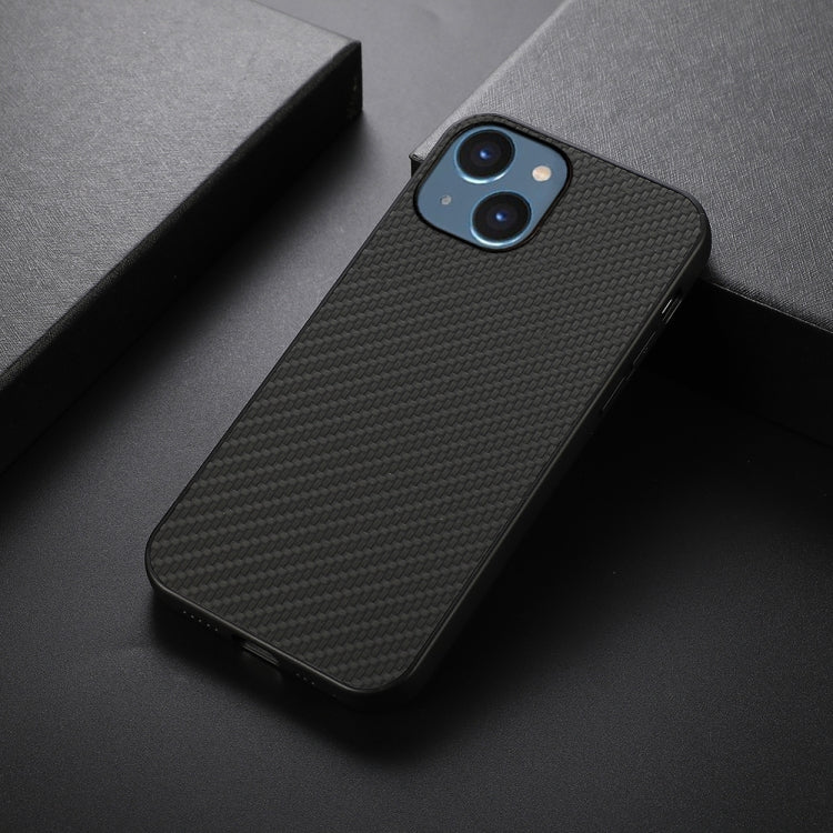 For iPhone 14 Carbon Fiber Texture Phone Case