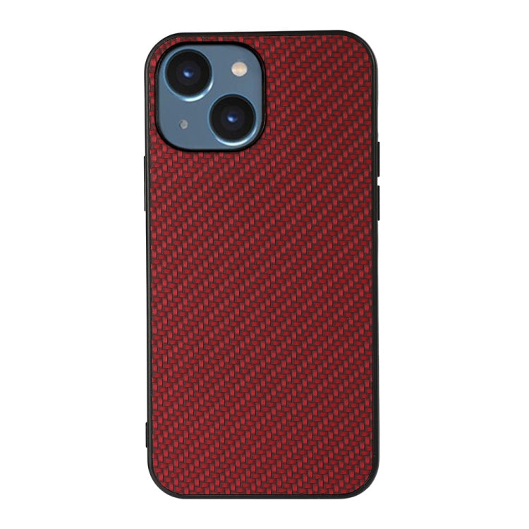 For iPhone 14 Carbon Fiber Texture Phone Case