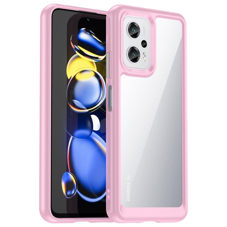 For Xiaomi Redmi Note 11T Pro 5G Colorful Series Acrylic + TPU Phone Case