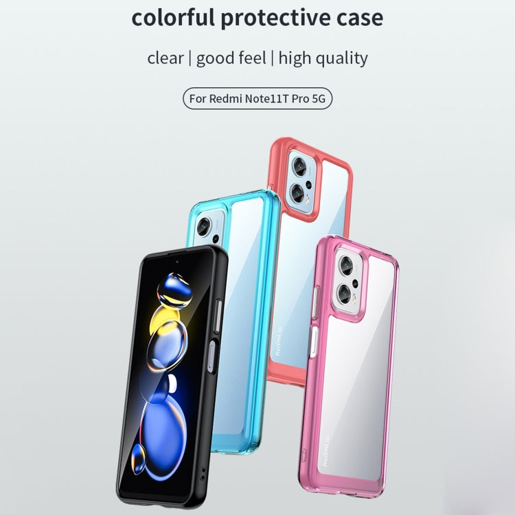 For Xiaomi Redmi Note 11T Pro 5G Colorful Series Acrylic + TPU Phone Case