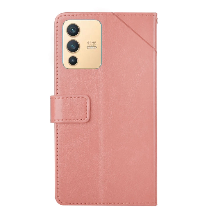 For vivo V23 5G Y Stitching Horizontal Flip Leather Phone Case