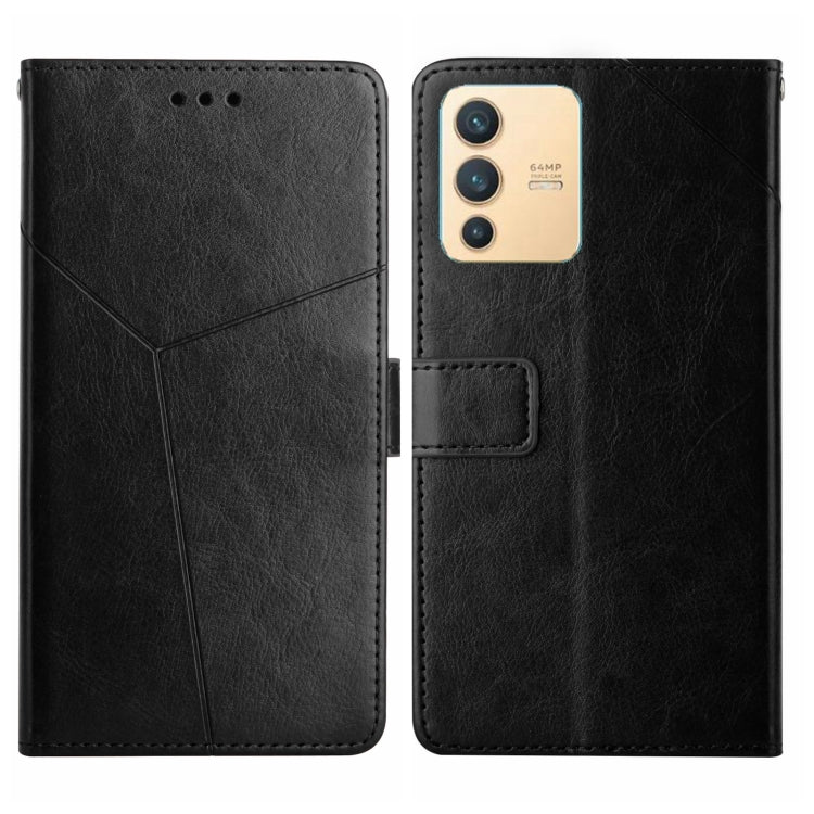 For vivo V23 5G Y Stitching Horizontal Flip Leather Phone Case