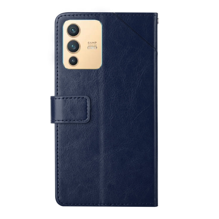 For vivo V23 5G Y Stitching Horizontal Flip Leather Phone Case