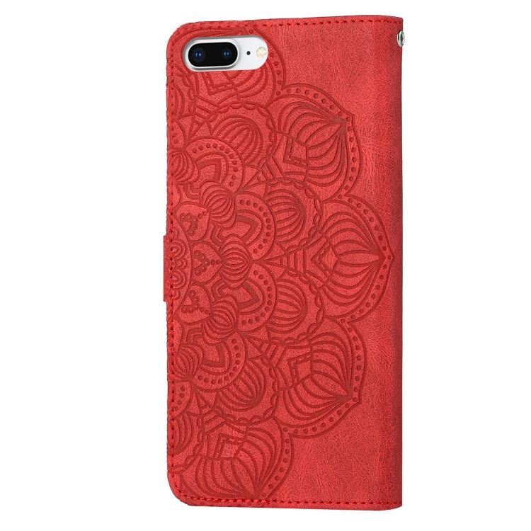 Mandala Embossed Flip Leather Phone Case For iPhone 7 Plus / 8 Plus