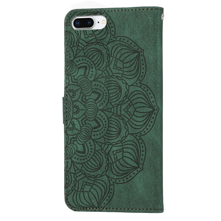 Mandala Embossed Flip Leather Phone Case For iPhone 7 Plus / 8 Plus