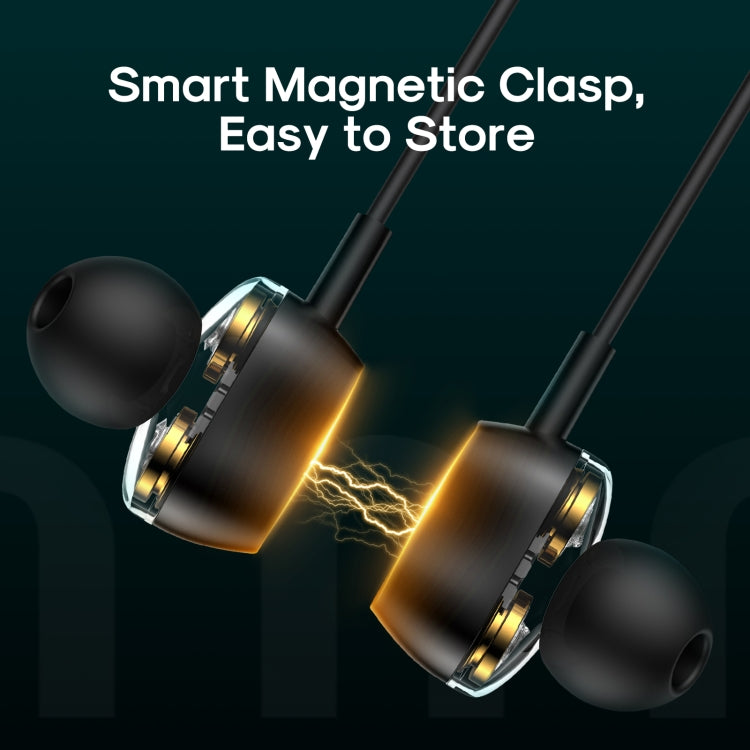 JOYROOM JR-DY01 Neckband Wireless Bluetooth Magnetic Dual Dynamic In-ear Sports Outdoor Earphone