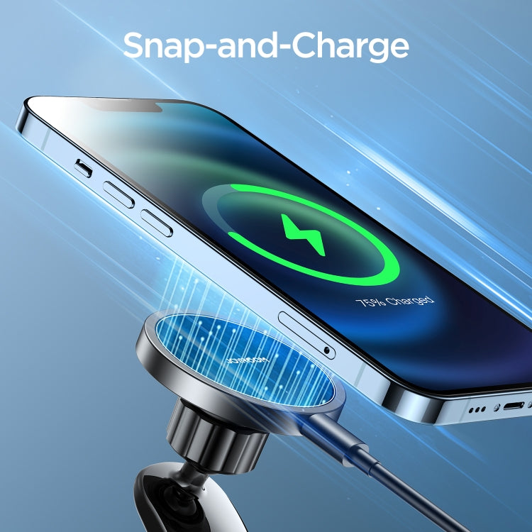 JOYROOM JR-ZS240 Car Dashboard 15W Magnetic Wireless Charger Phone Holder(Black)