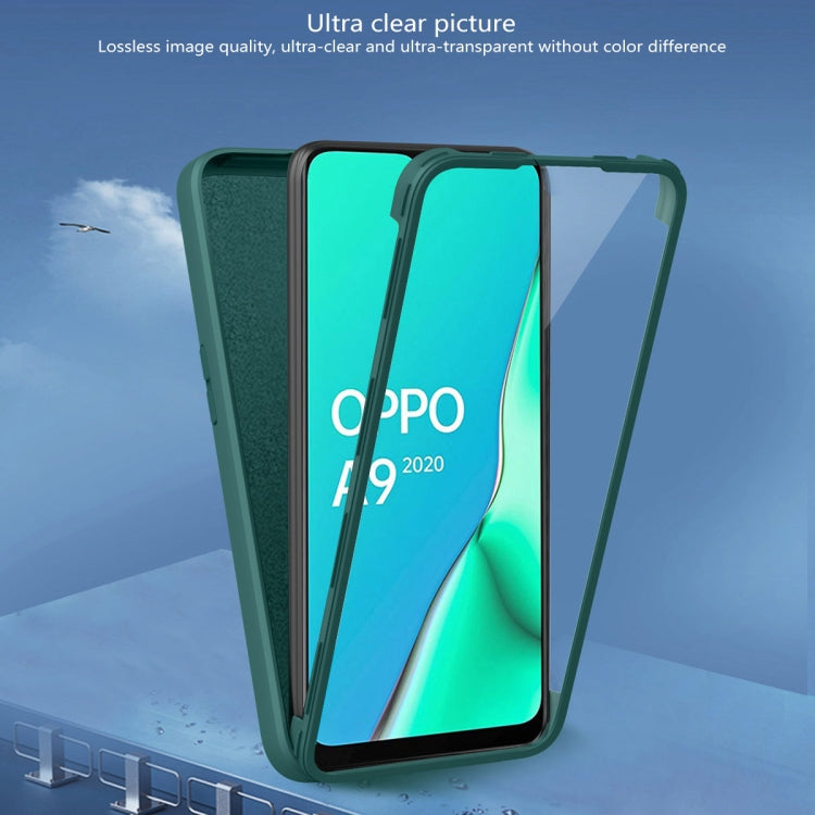 For Oppo A9 2020 Imitation Liquid Silicone 360 Full Body Phone Case