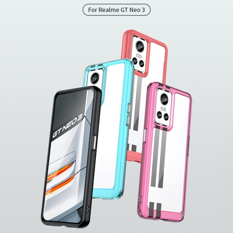 For Realme GT Neo3 Colorful Series Acrylic + TPU Phone Case
