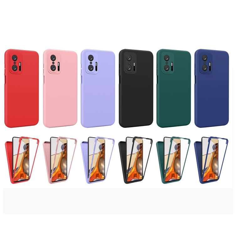 For Xiaomi 11T Pro Imitation Liquid Silicone 360 Full Body Phone Case