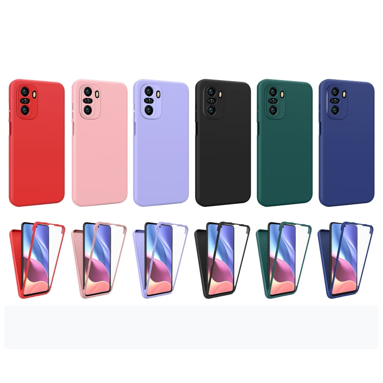 For Xiaomi Redmi K40 Imitation Liquid Silicone 360 Full Body Phone Case