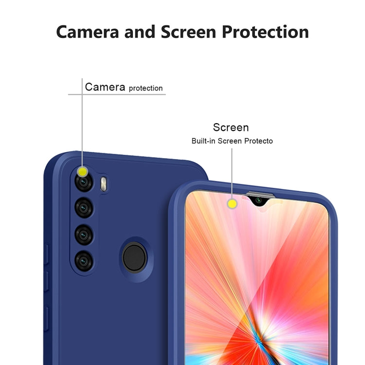 For Xiaomi Redmi Note 8 Imitation Liquid Silicone 360 Full Body Phone Case