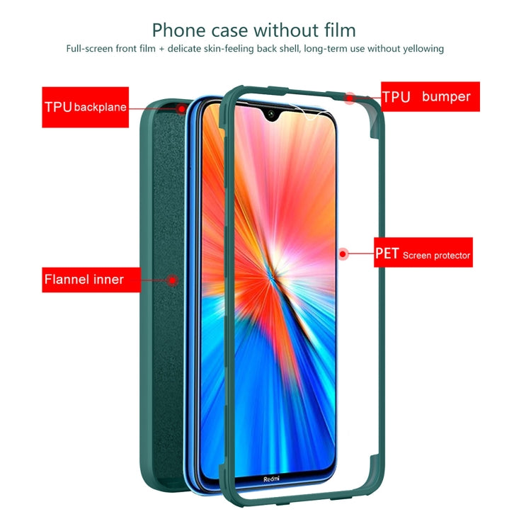 For Xiaomi Redmi Note 8 Imitation Liquid Silicone 360 Full Body Phone Case