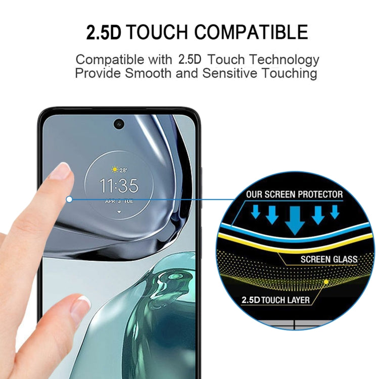 25 PCS Full Glue Cover Screen Protector Tempered Glass Film For Motorola Moto G62 5G / Moto G32 / Moto G62 India