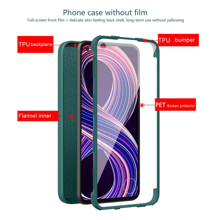 For OPPO Realme 8/8 Pro Imitation Liquid Silicone 360 Full Body Phone Case