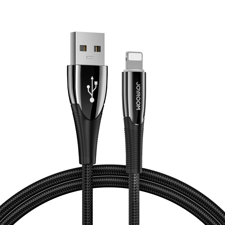 JOYROOM S-1224K7 USB to 8 Pin Intelligent Power-Off Sync Data Cable, Cable Length: 1.2m(Black)