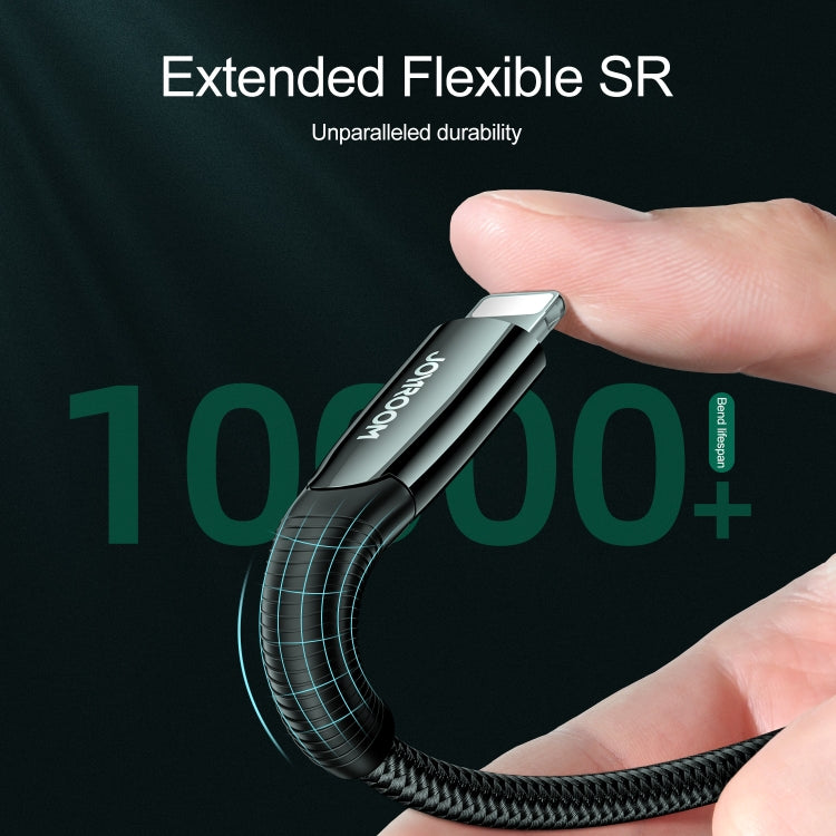 JOYROOM S-1224K7 USB to 8 Pin Intelligent Power-Off Sync Data Cable, Cable Length: 1.2m(Black)