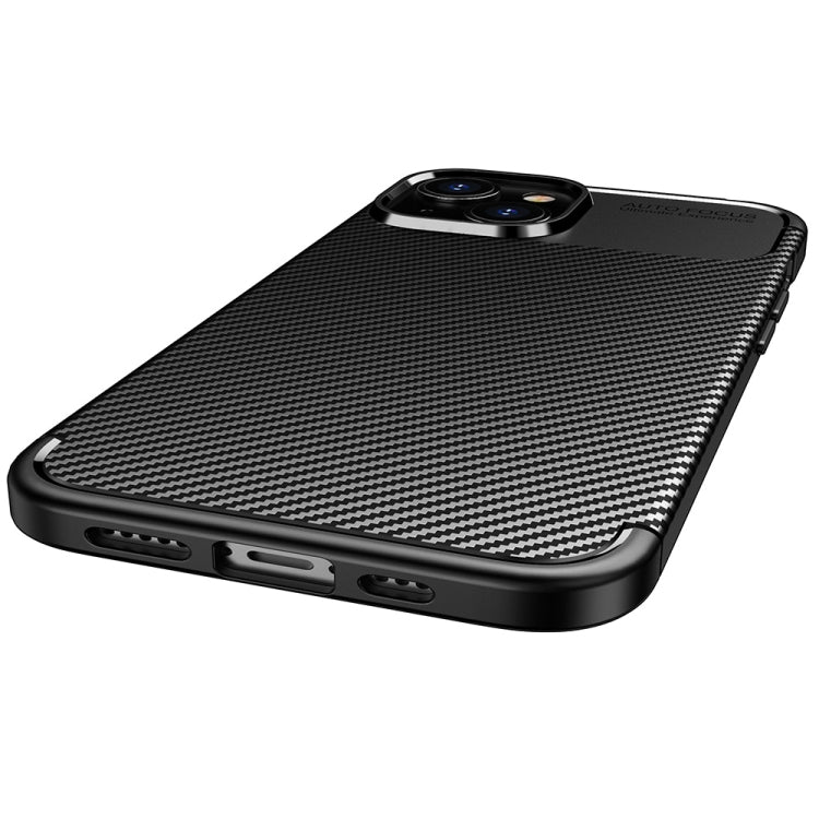 For iPhone 14 Pro Carbon Fiber Texture TPU Phone Case