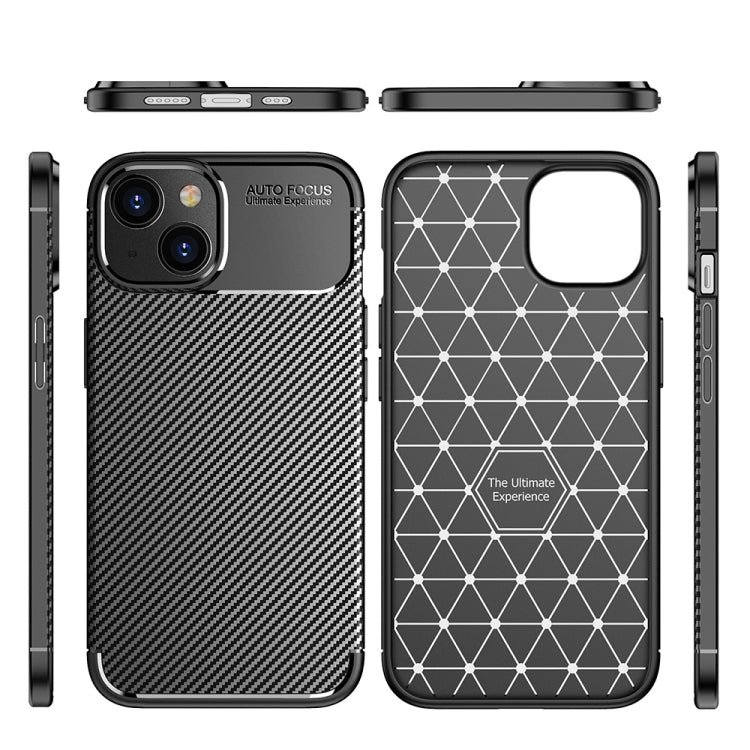 For iPhone 14 Pro Carbon Fiber Texture TPU Phone Case