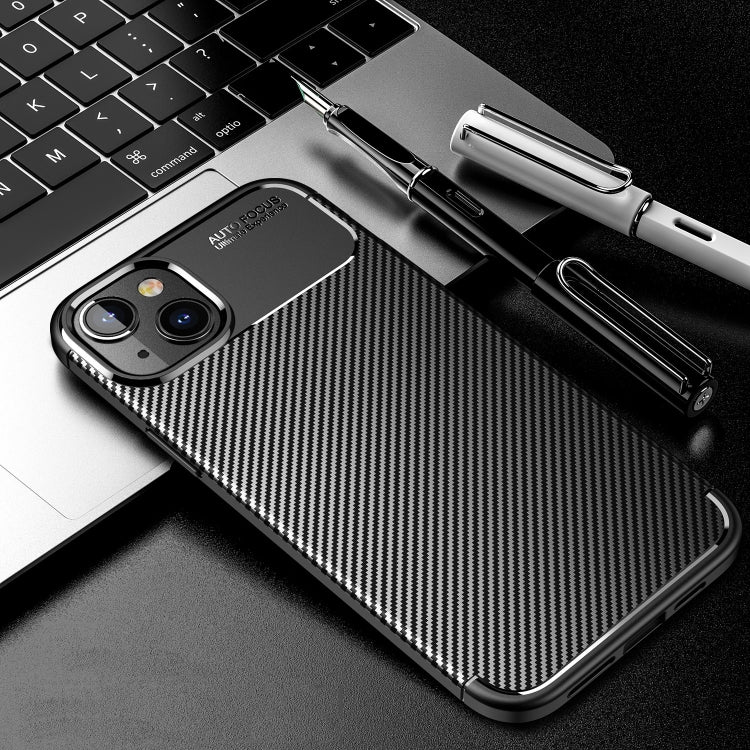 For iPhone 14 Pro Max Carbon Fiber Texture TPU Phone Case