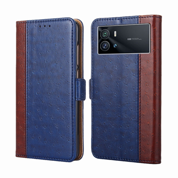 For vivo iQOO 9 5G Ostrich Texture Horizontal Flip Leather Case