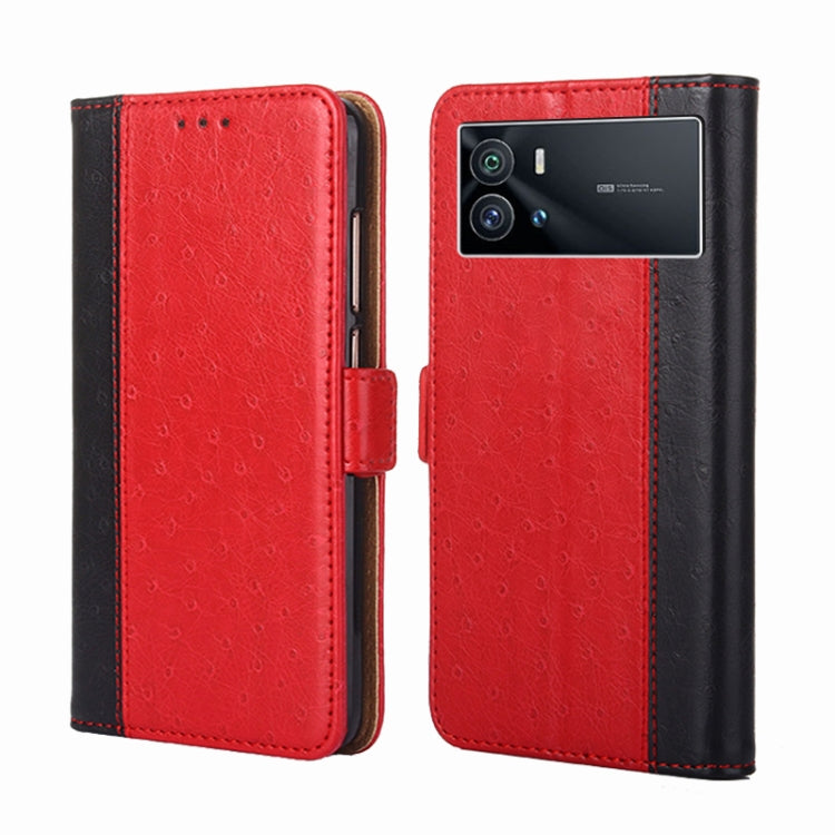 For vivo iQOO 9 5G Ostrich Texture Horizontal Flip Leather Case