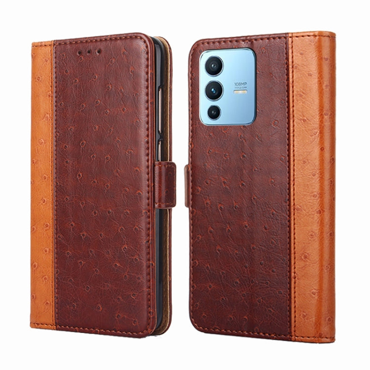 For vivo S12 Pro / V23 Pro Ostrich Texture Horizontal Flip Leather Case