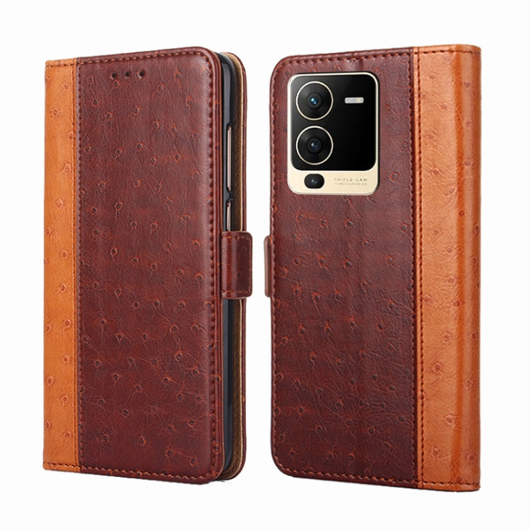 For vivo S15 5G Ostrich Texture Horizontal Flip Leather Case