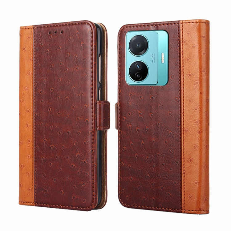 For vivo S15e / T1 Snapdragon 778G Ostrich Texture Horizontal Flip Leather Case