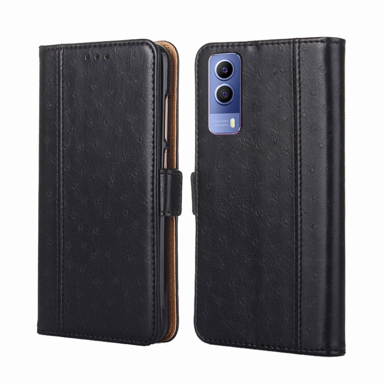 For vivo Y53s 5G / iQOO Z5x / T1x Ostrich Texture Horizontal Flip Leather Case
