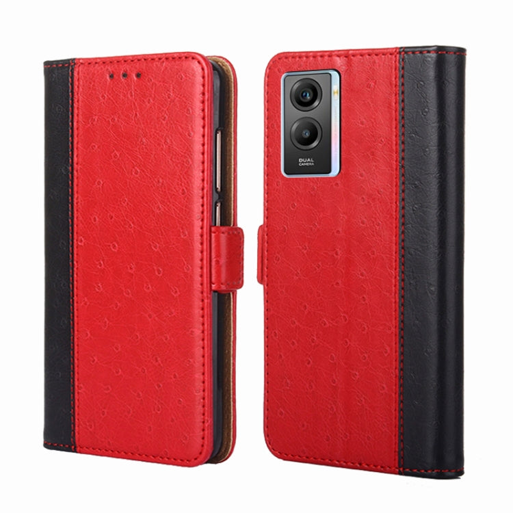 For vivo Y55s 5G Ostrich Texture Horizontal Flip Leather Case