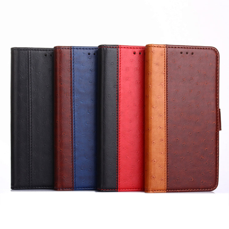 For vivo Y55s 5G Ostrich Texture Horizontal Flip Leather Case