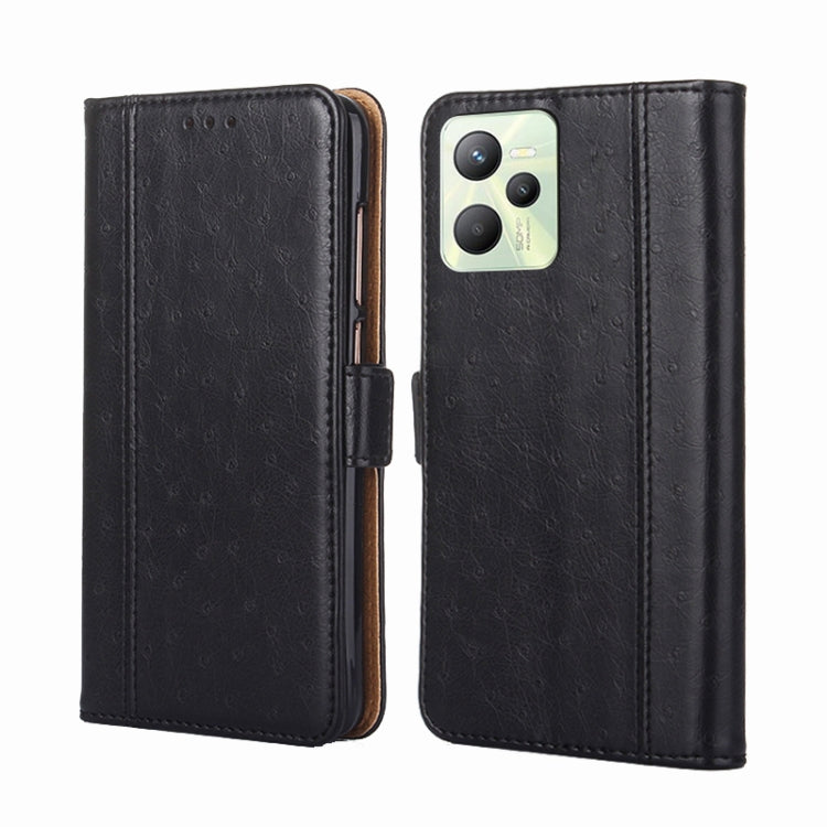 For OPPO Realme C35 Ostrich Texture Flip Leather Case