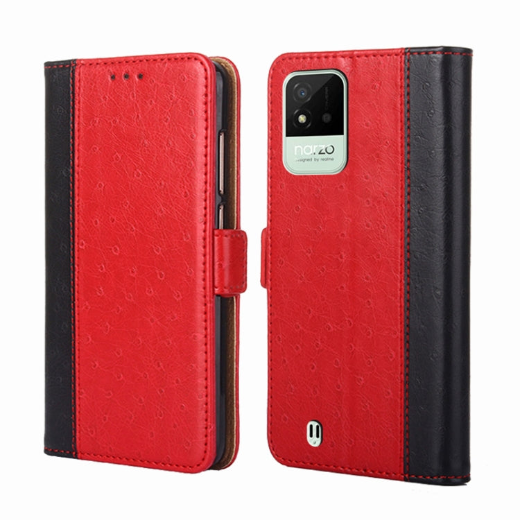 For OPPO Realme Narzo 50i Ostrich Texture Flip Leather Case