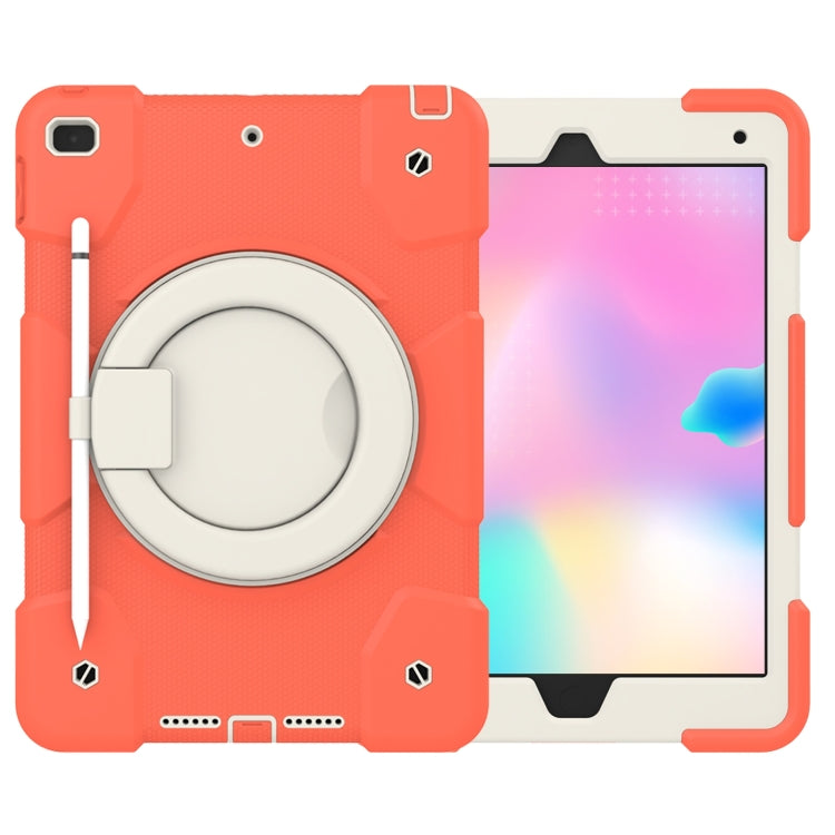 For iPad 10.2 2019/10.2 2020/10.2 2021 Silicone + PC Full Body Protection Tablet Case With Holder & Strap