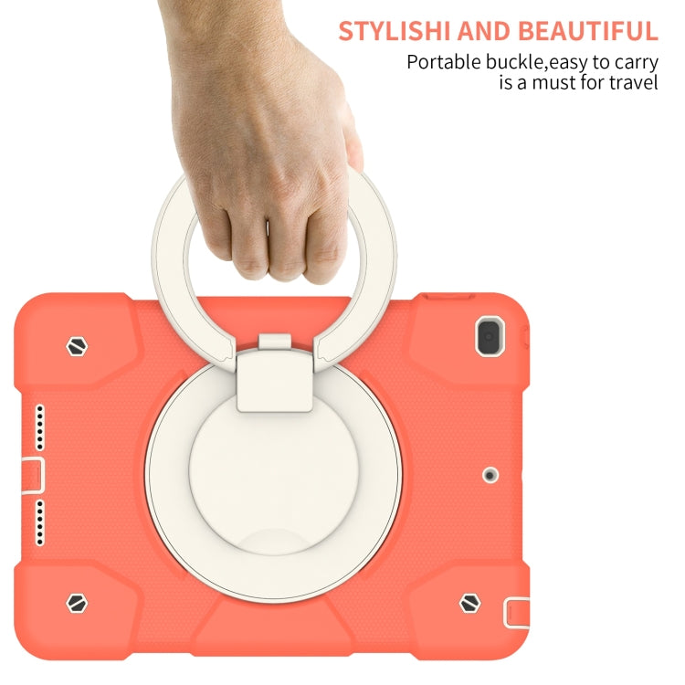 For iPad 10.2 2019/10.2 2020/10.2 2021 Silicone + PC Full Body Protection Tablet Case With Holder & Strap