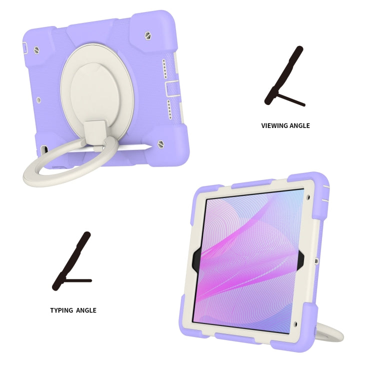For iPad 10.2 2019/10.2 2020/10.2 2021 Silicone + PC Full Body Protection Tablet Case With Holder & Strap