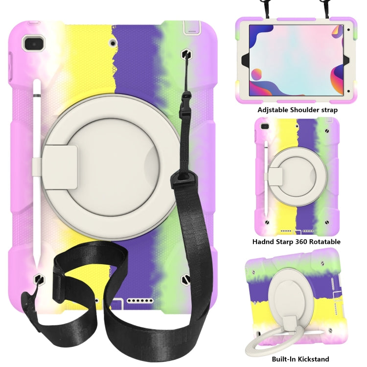 For iPad 10.2 2019/10.2 2020/10.2 2021 Silicone + PC Full Body Protection Tablet Case With Holder & Strap