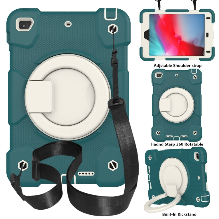 For iPad mini 4 2015/mini 2019 Silicone + PC Full Body Protection Tablet Case With Holder & Strap