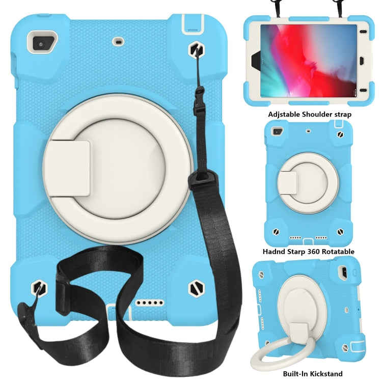 For iPad mini 4 2015/mini 2019 Silicone + PC Full Body Protection Tablet Case With Holder & Strap