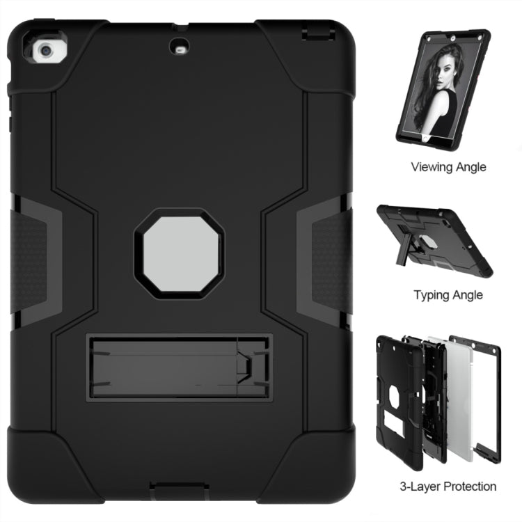 For iPad 4 / 3 / 2 Silicone + PC Protective Case with Stand