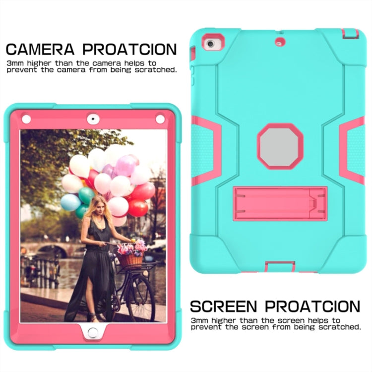 For iPad 4 / 3 / 2 Silicone + PC Protective Case with Stand