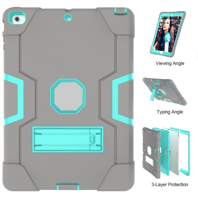 For iPad 4 / 3 / 2 Silicone + PC Protective Case with Stand