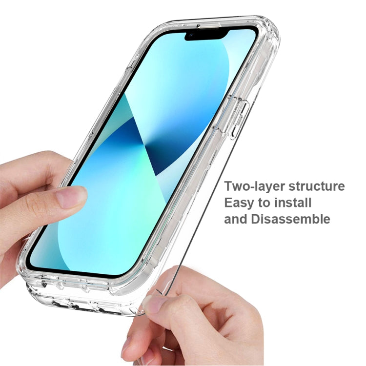For iPhone 14 Two-color Gradual Change PC+TPU Phone Case