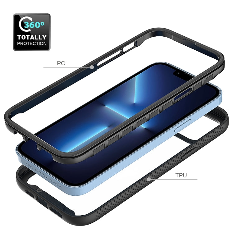 For iPhone 14 Plus Starry Sky Solid Color PC + TPU Phone Case