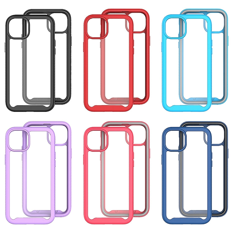 For iPhone 14 Starry Sky Solid Color PC + TPU Phone Case