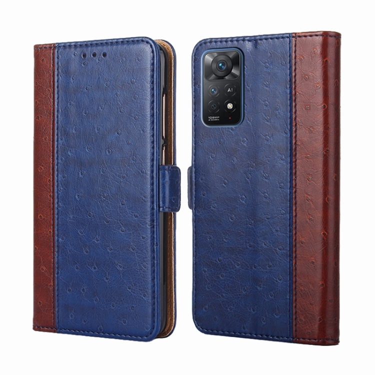 For Xiaomi Redmi Note 11 Pro 4G/5G Global Ostrich Texture Flip Leather Phone Case